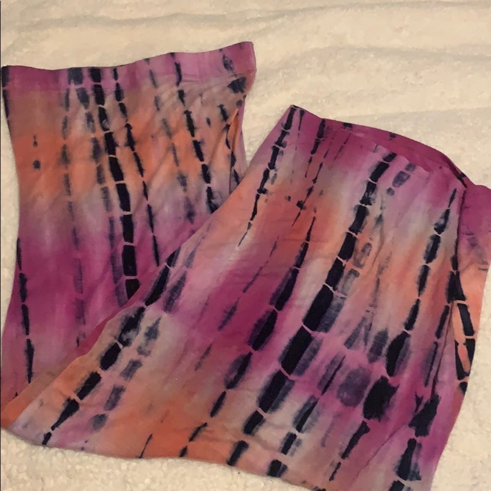 Tie die tube dress